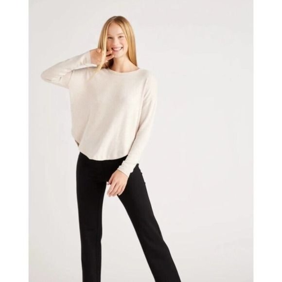 Quince Ultra-Stretch Ponte Straight Leg Pant Medium Inseam 34 Black - Picture 4 of 6